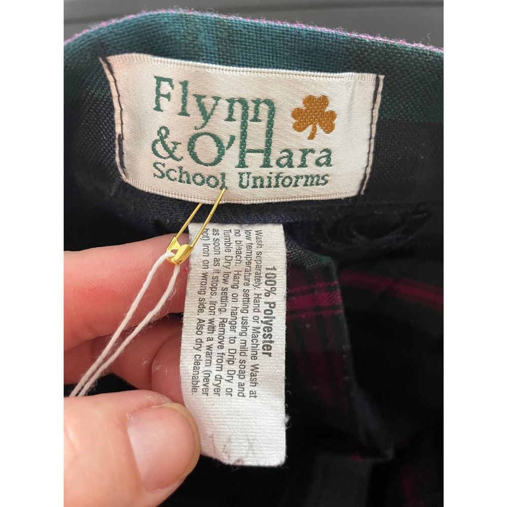 Flynn & O’hara Plaid School Uniform Pleated Skirt Gem